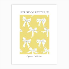 Sunshine Coquette Bows 3 Pattern Poster Art Print