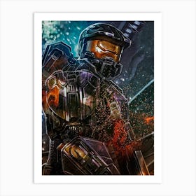 Halo chief Art Print