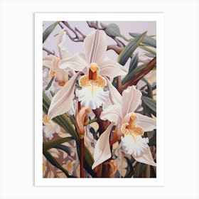 Orchid 1 Flower Painting Art Print