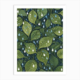 Raindrops Art Print