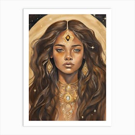 Golden Art Print