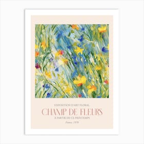Champ De Fleurs, Floral Art Exhibition 32 Art Print