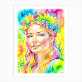 Rainbow Girl Art Print