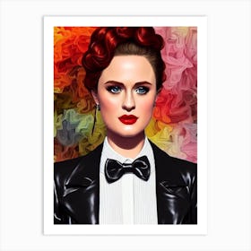 Evan Rachel Wood Illustration Movies Art Print