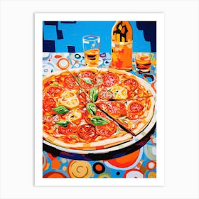 Pizza Pop Art Inspired 2 Art Print