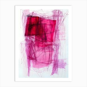 Abstract In Pink Art Print