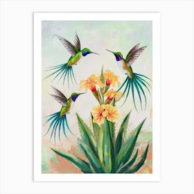 Hummingbird Harmony
Three vibrant hummingbirds hover around bright flowers, bringing energy and serenity.
Ideal for a living room or bedroom, adding a fresh, nature-inspired touch. Art Print