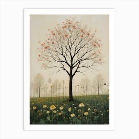 Tree In A Field 1 Art Print