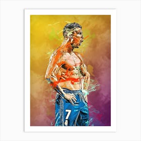 Cristiano Ronaldo Body Art Print