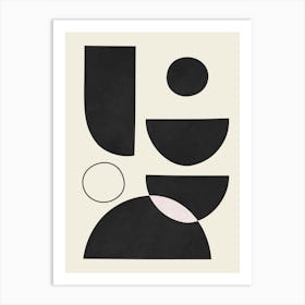 Geometry of circles and semicircles 10 Art Print