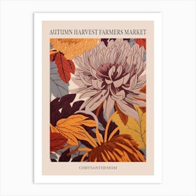 Fall Botanicals Chrysanthemum 1 Poster Art Print