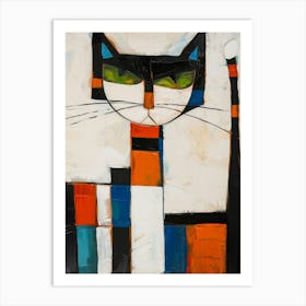 Cat In A Box 1 Art Print