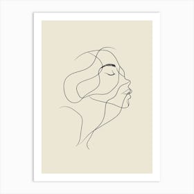 Woman'S Face Art Print