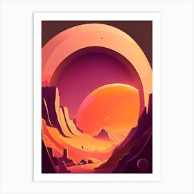 Roche Limit Kawaii Kids Space Art Print