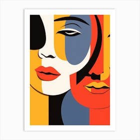 Abstract Portrait Of A Woman 30 Art Print