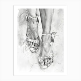 Woman'S Feet 1 Art Print