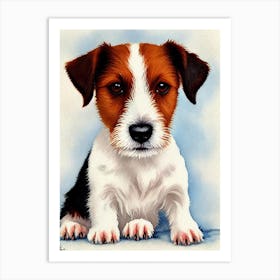 Parson Russell Terrier 4 Watercolour Dog Art Print