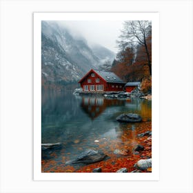 House By The Lake Art Print