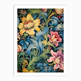 Floral Wallpaper 15 Art Print