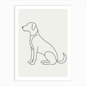 Dog Sitting 2 Art Print