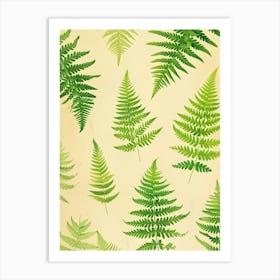 Pattern Poster Lady Fern 1 Art Print