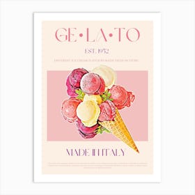 Gelato Mid Century Art Print