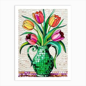 Tulips In A Vase 2 Art Print