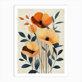 Poppies Canvas Print 3 Art Print