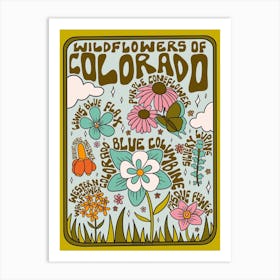 Colorado Wildflowers Art Print