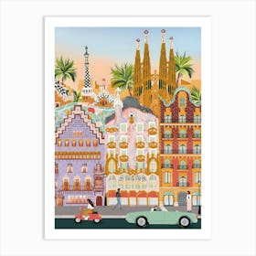 Barcelona Travel City Spain Art Print