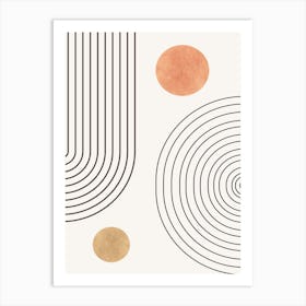 Abstract Circles 1 Art Print