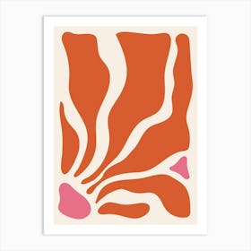 Orange And Pink Art Print