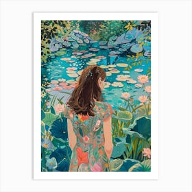 In The Garden Monet S Garden France 4 Art Print