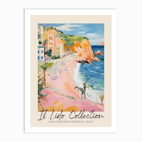 Cala Goloritz, Sardinia   Italy Il Lido Collection Beach Club Poster 4 Art Print