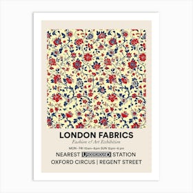 Poster Marigold Mist Bloom London Fabrics Floral Pattern 6 Art Print