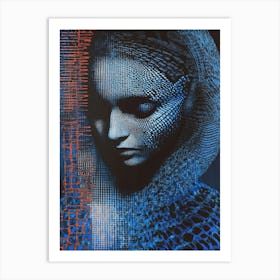 'Blue' 4 Art Print