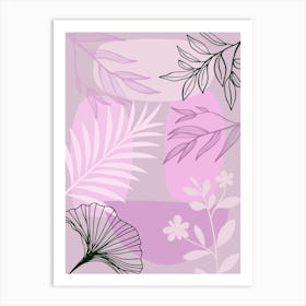 Abstract Floral Design Art Print