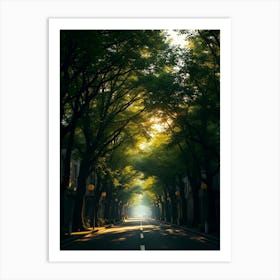 Street In The Morning Art Print