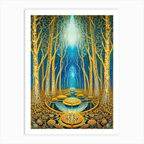 Forest Of Gold Art Print