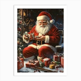 Santa Claus Presents Art Print