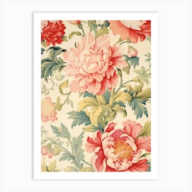 Floral Wallpaper 70 Art Print