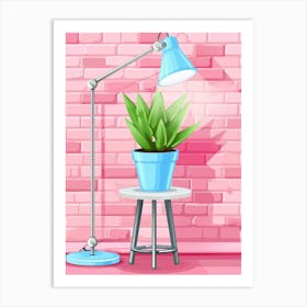 Room With A Lamp Art Print