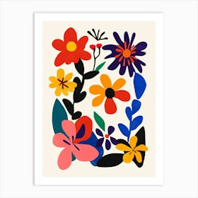 Flowers In The Garden 1 Art Print