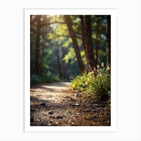 Sunrise In The Forest 2 Art Print