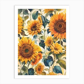 Sunflowers Print Art Print