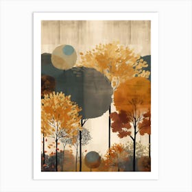 Autumn Trees 1 Art Print