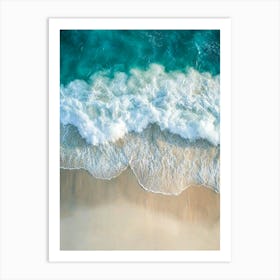 Ocean Waves On The Beach 3 Art Print