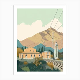 Monterrey Mexico Travel Illustration 1 Art Print