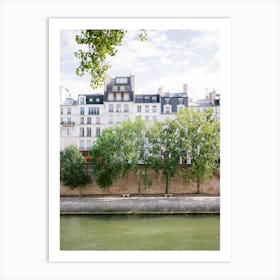 View Of The Seine Paris Art Print