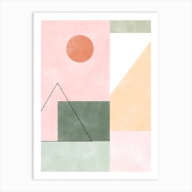 Abstract Pastel Landscape No.1 Art Print